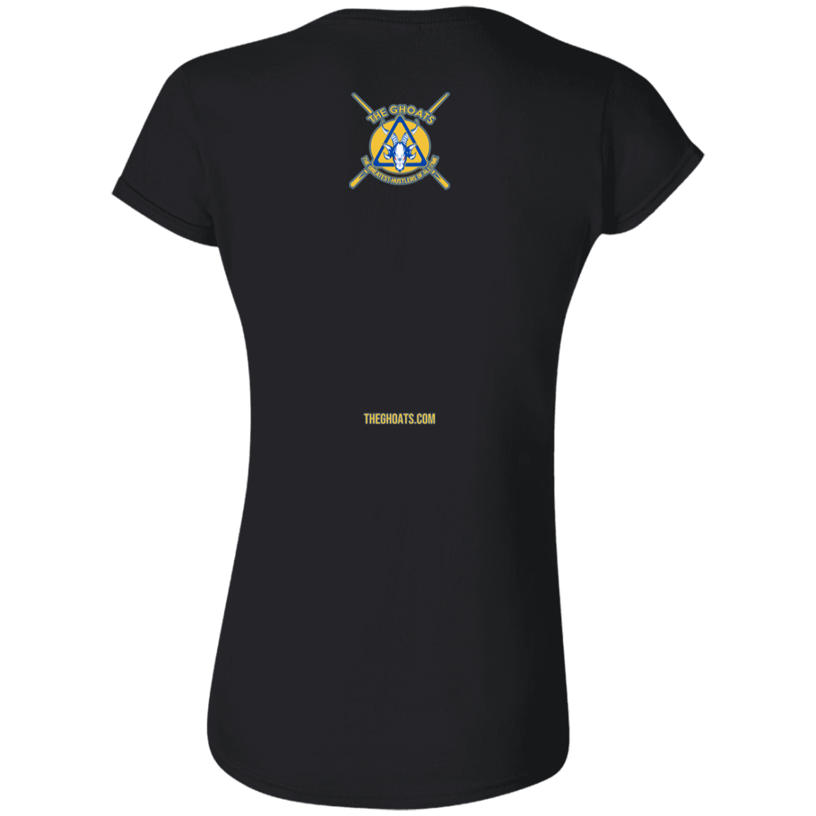 The GHOATS Custom Design. #12 GOLDEN STATE HUSTLERS. Ultra Soft Style Ladies' T-Shirt
