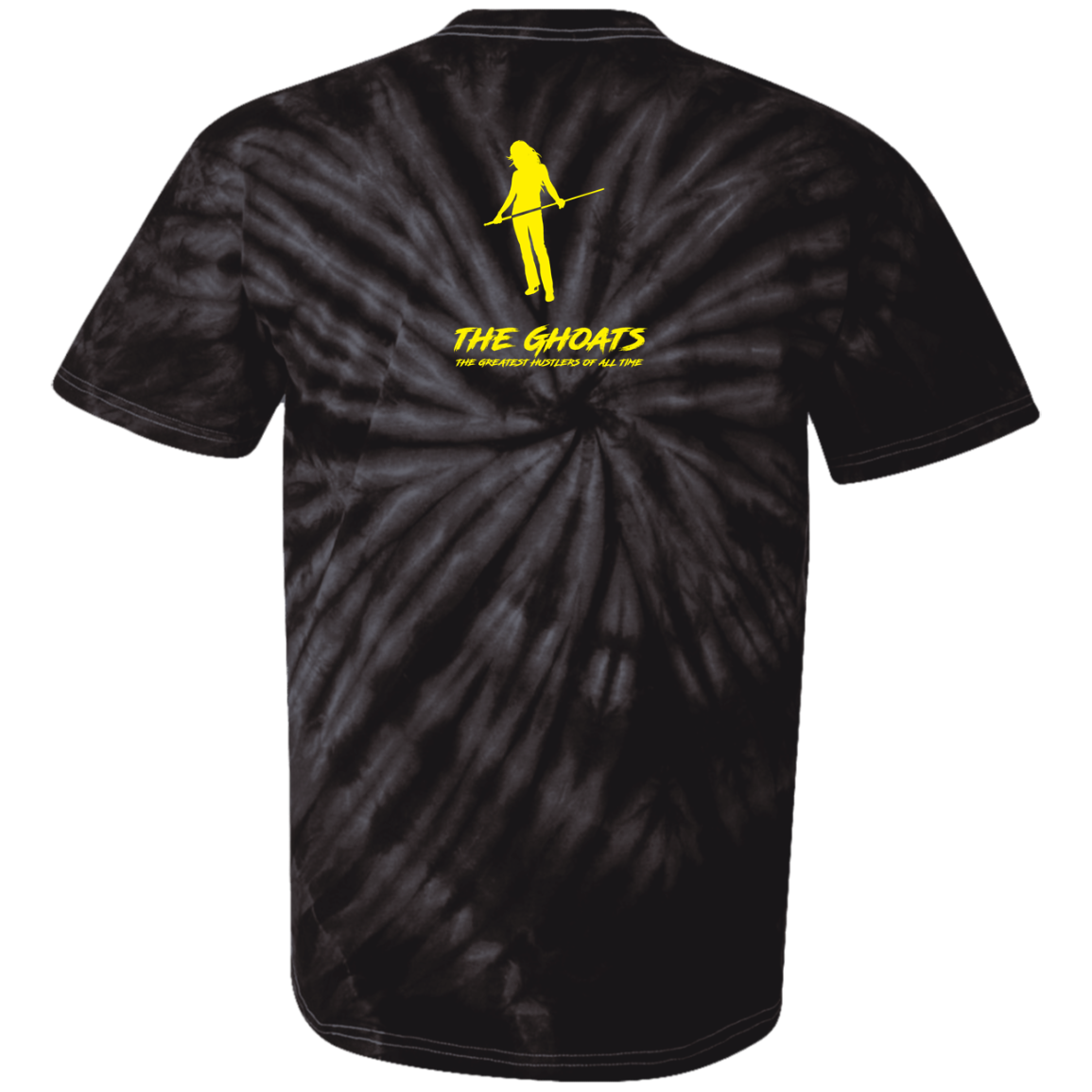 The GHOATS Custom Design. #34 Beware of Sharks. Play at Your Own Risk. (Ladies only version). 100% Cotton Tie Dye T-Shirt
