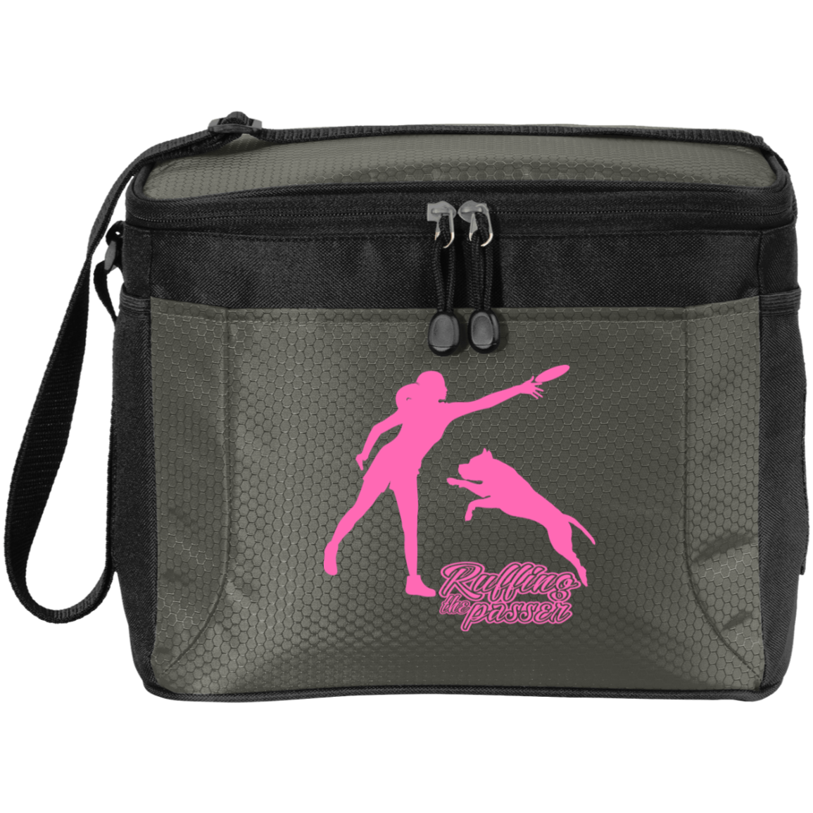 ArtichokeUSA Custom Design. Ruffing the Passer. Pitbull Edition. Female Version. 12-Pack Cooler