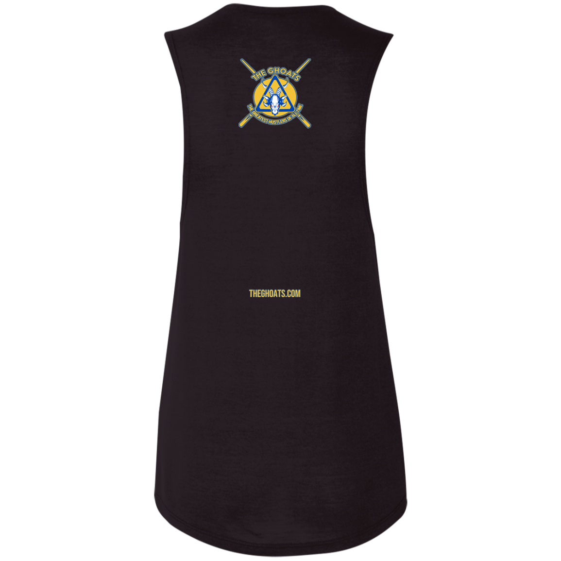The GHOATS Custom Design. #12 GOLDEN STATE HUSTLERS. Ladies' Flowy Muscle Tank