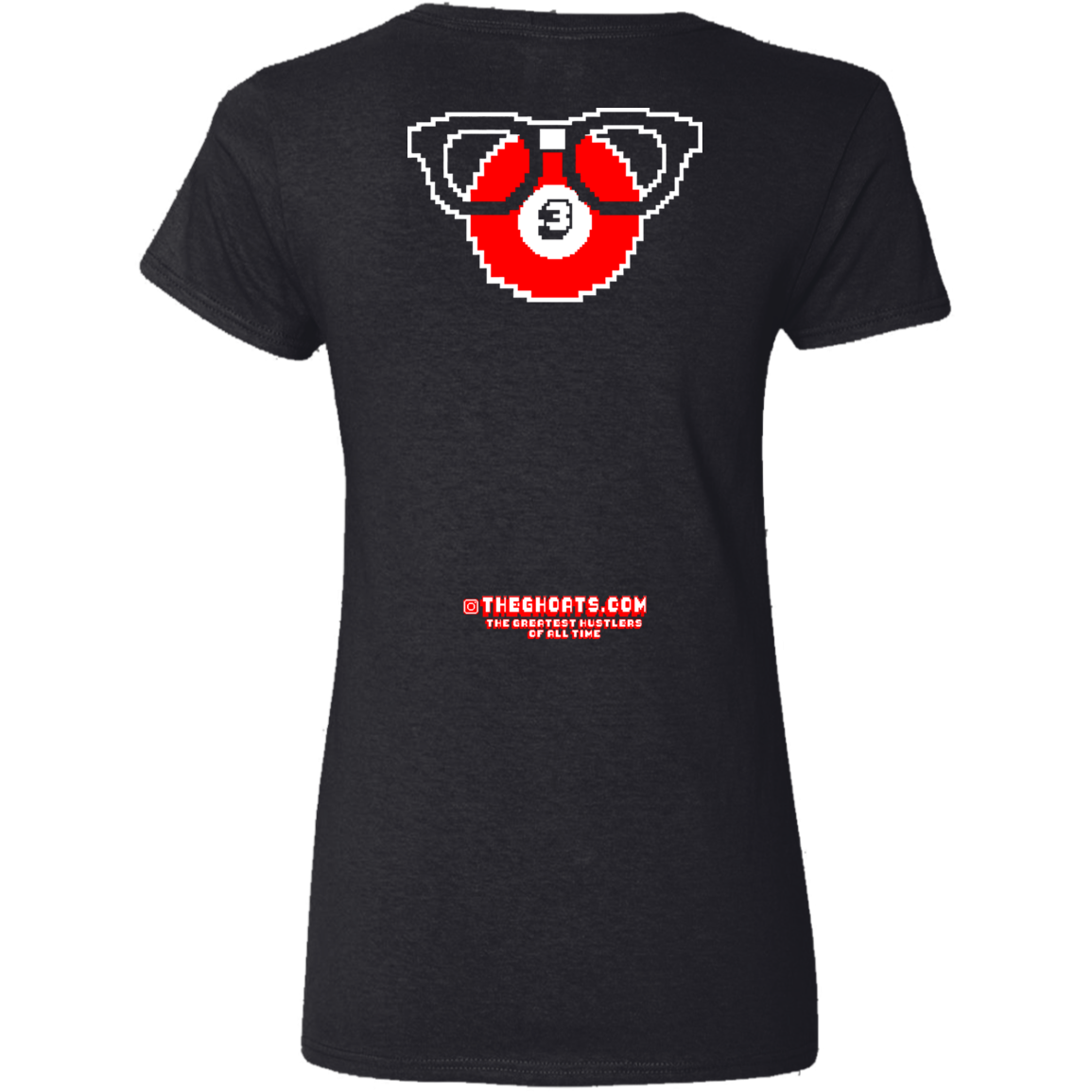 The GHOATS Custom Design. #24 POOL N3RD. Ladies' Basic V-Neck T-Shirt