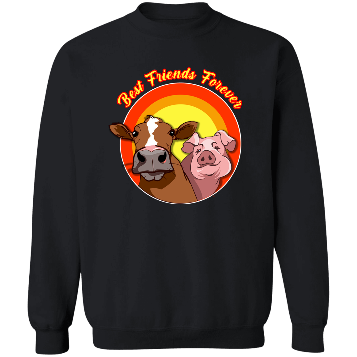 ArtichokeUSA Custom Design. Best Friends Forever. Bacon Cheese Burger. Crewneck Pullover Sweatshirt