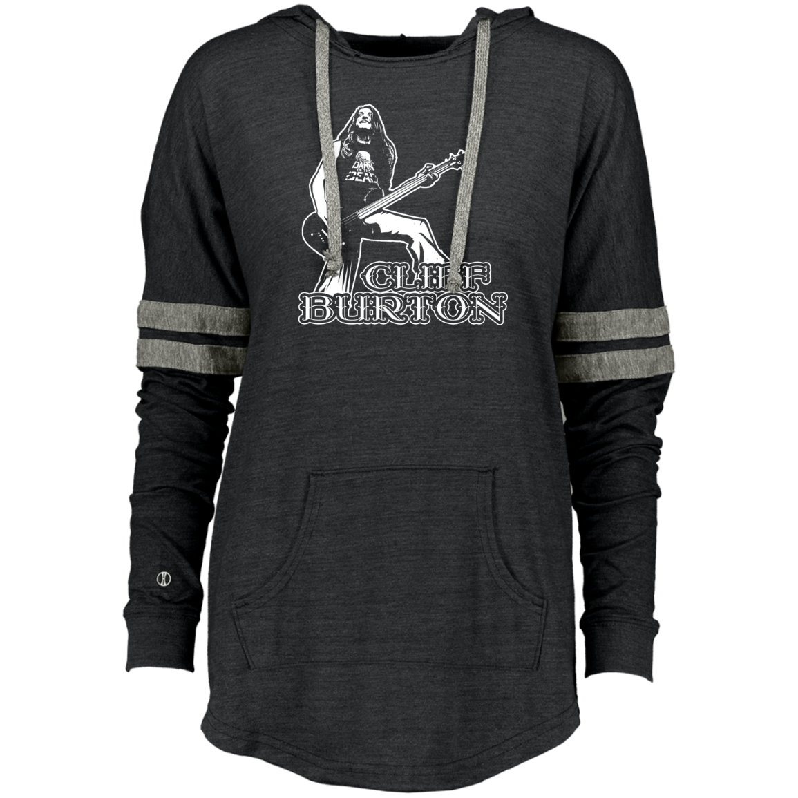 ArtichokeUSA Custom Design. Cliff Burton Tribute. Ladies Hooded Low Key Pullover