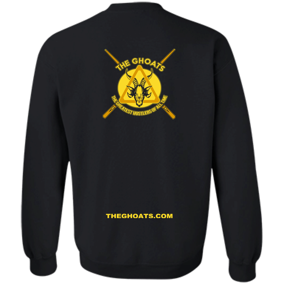 The GHOATS Custom Design. #27 PlayerUnknown's Billiards. PUBG Parody. Crewneck Pullover Sweatshirt