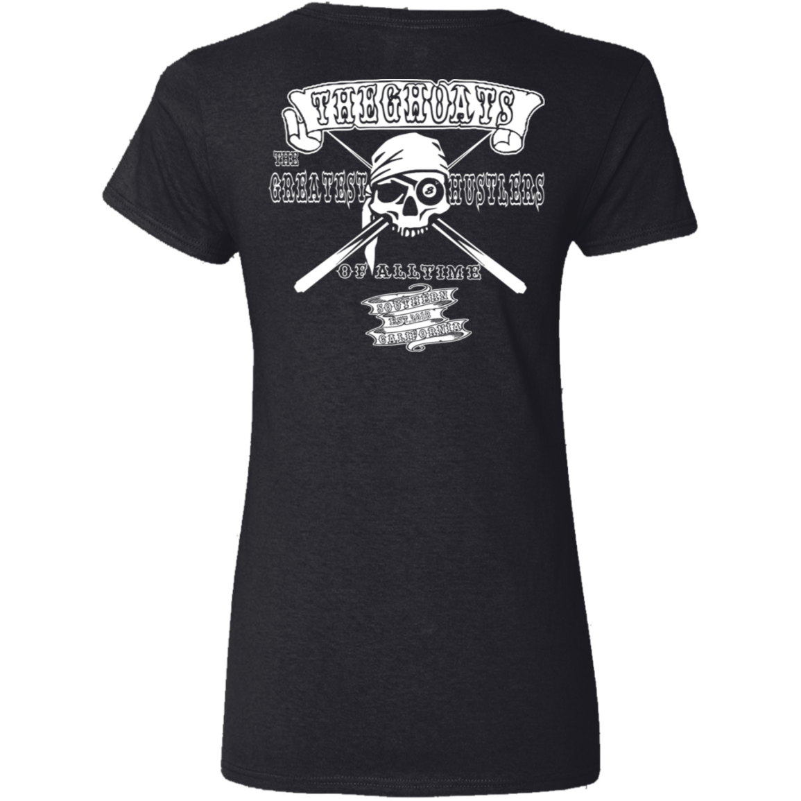 The GHOATS Custom Design. #4 Motorcycle Club Style. Ver 2/2. Ladies' Basic V-Neck T-Shirt