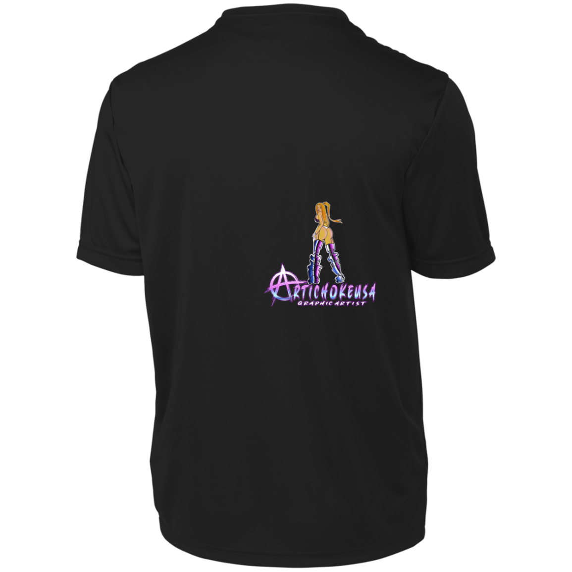 ArtichokeUSA Character and Font design. Let's Create Your Own Team Design Today. Dama de Croma. Men's Moisture-Wicking Tee