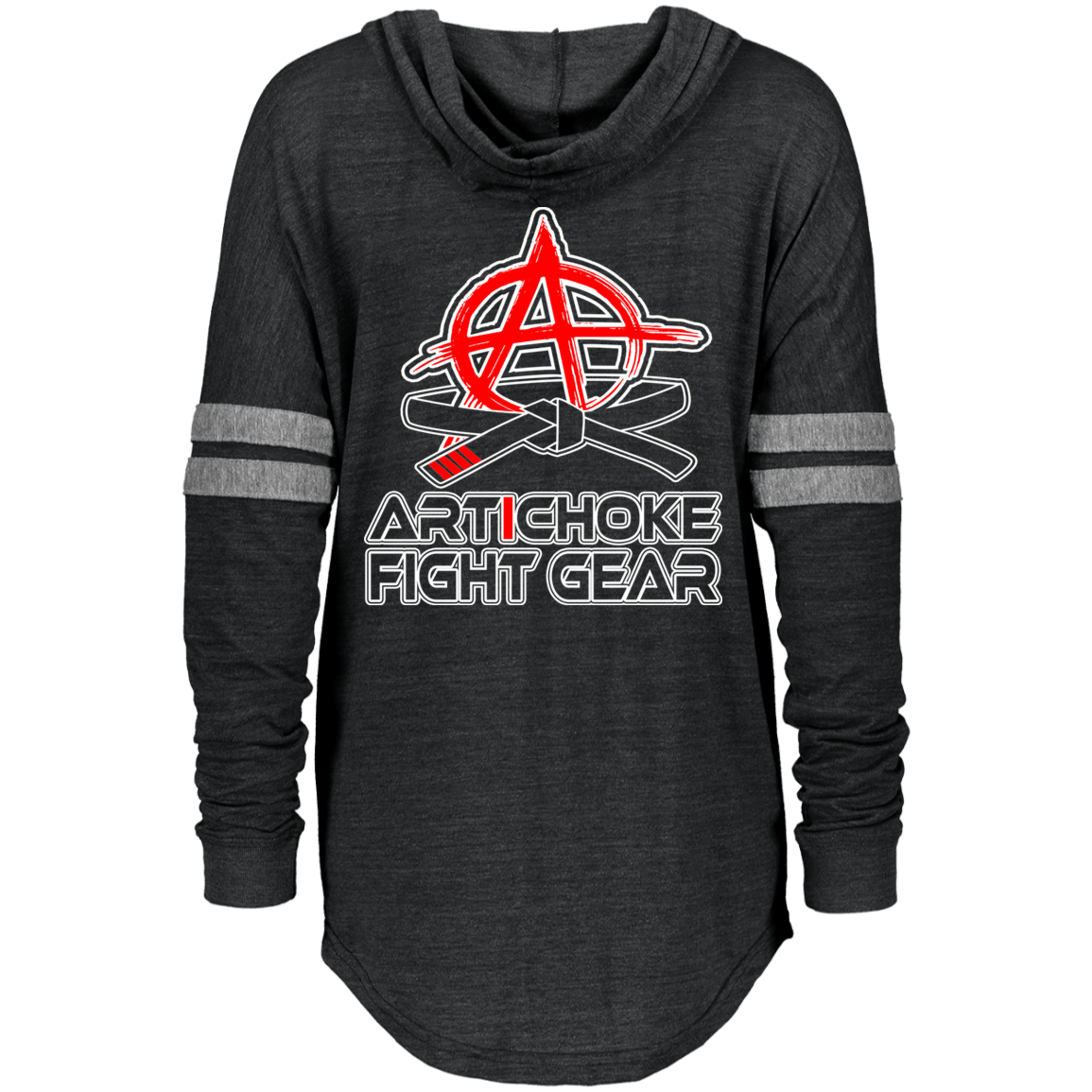 Artichoke Fight Gear Custom Design #6. KEEP CALM AND SHRIMP OUT. IT'S A JIU JITSU THING. Ladies Low Key Hoodie