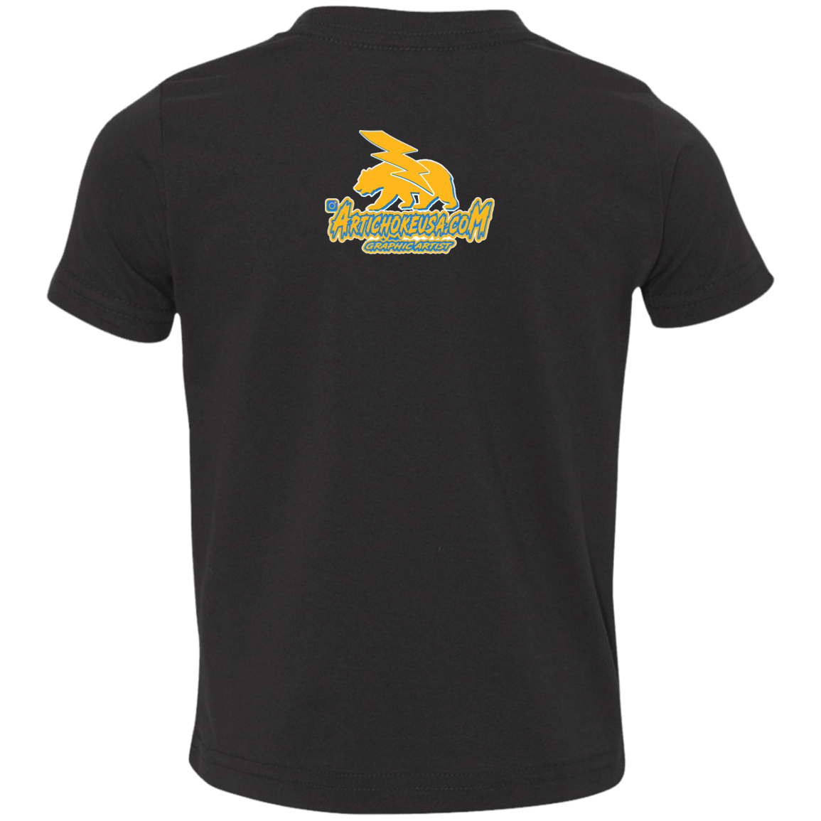 ArtichokeUSA Custom Design. Los Angeles Chargers Fan Art. Toddler Jersey T-Shirt
