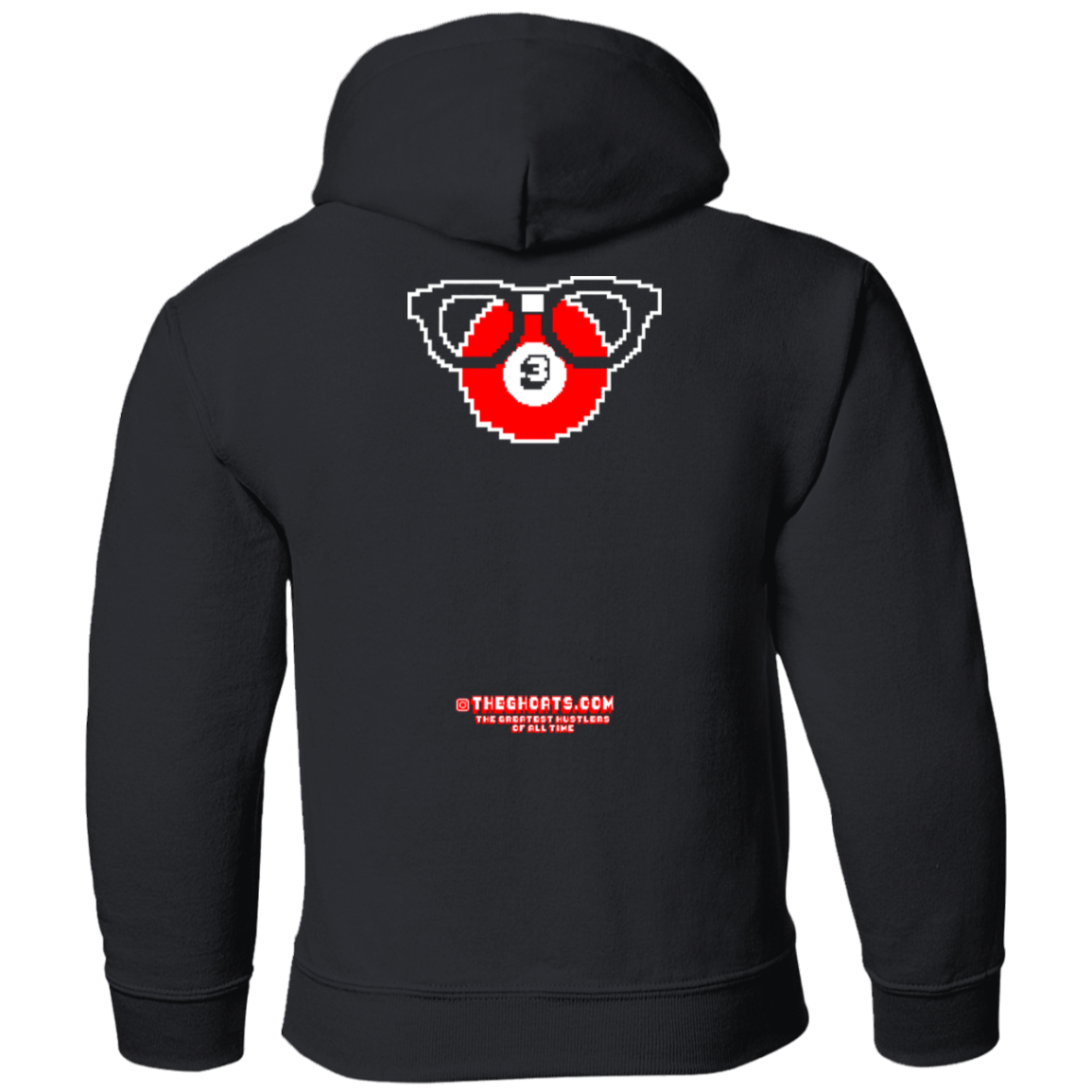 The GHOATS Custom Design. #24 POOL N3RD. Youth Pullover Hoodie