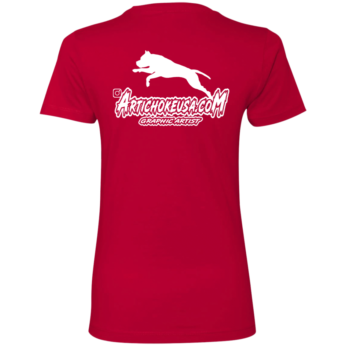 ArtichokeUSA Custom Design. Ruffing the Passer. Pitbull Edition. Male Version. Ladies' Boyfriend T-Shirt