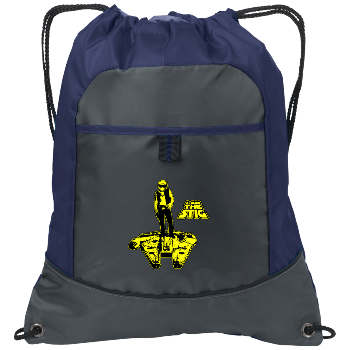 ArtichokeUSA Custom Design. I am the Stig. Han Solo / The Stig Fan Art. Pocket Cinch Pack