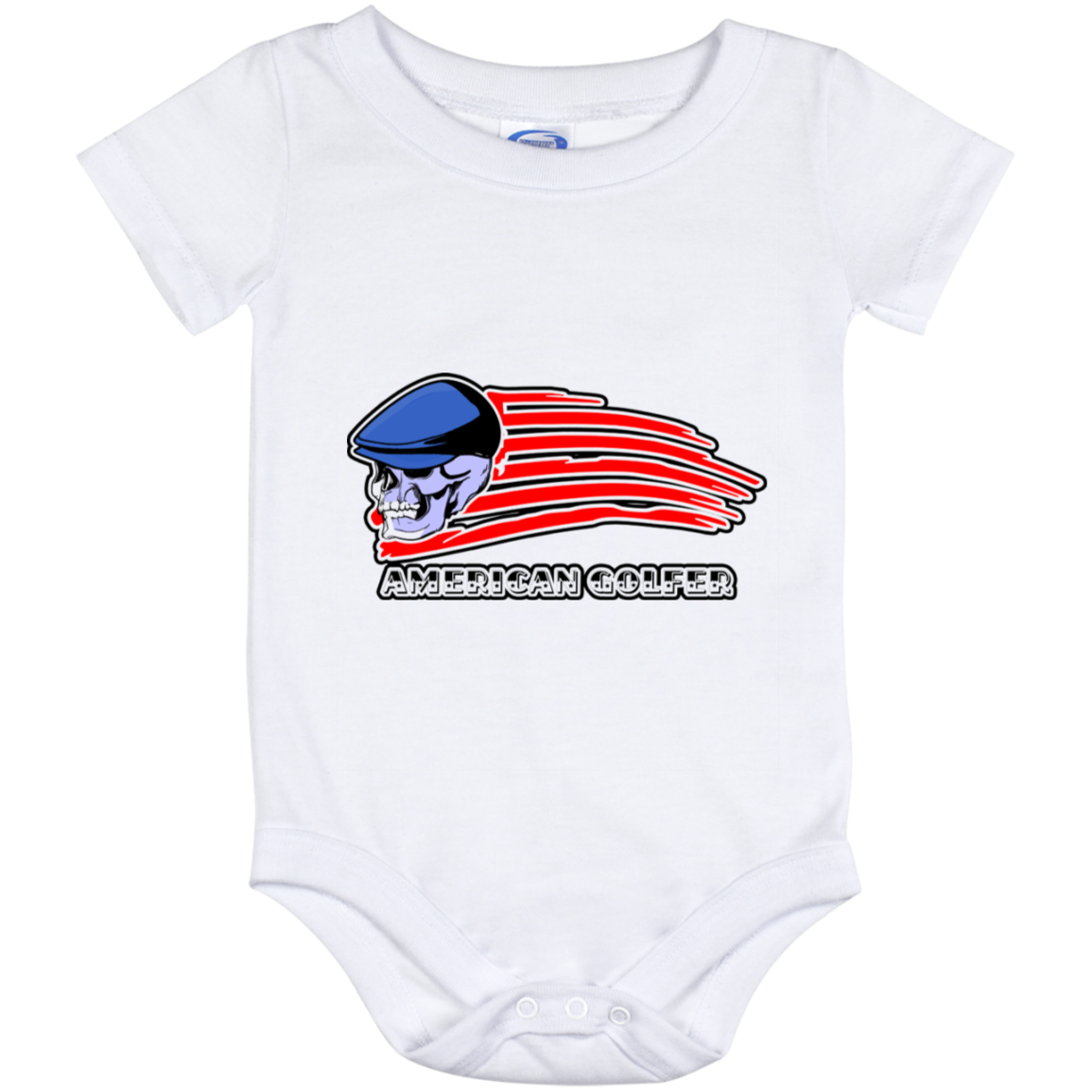 OPG Custom Design #12. Golf America. Male Edition. Baby Onesie 12 Month