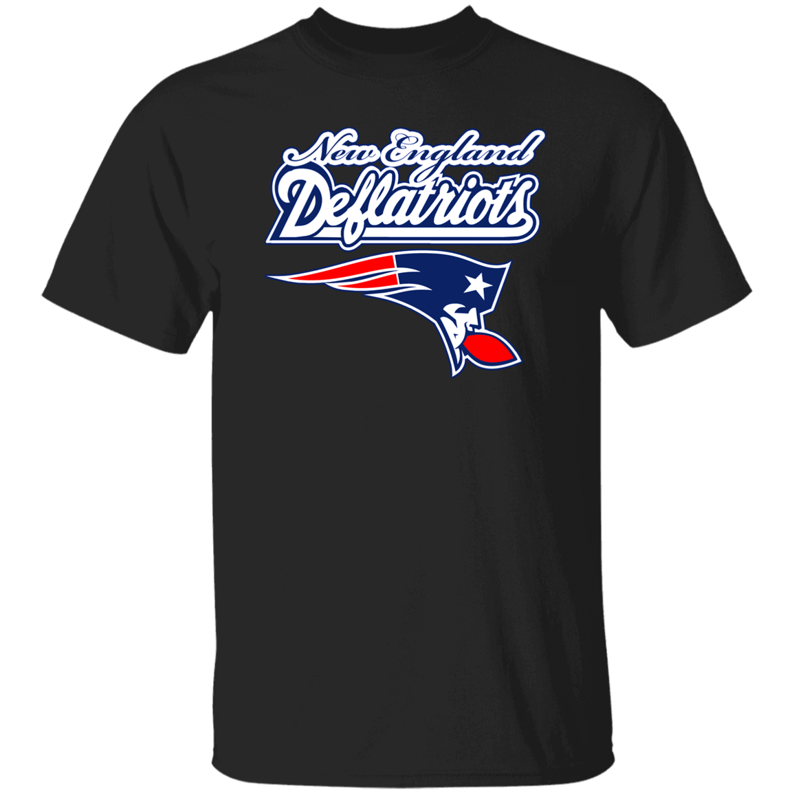 ArtichokeUSA Custom Design. New England Deflatriots. New England Patriots Parody. 100% Cotton T-Shirt