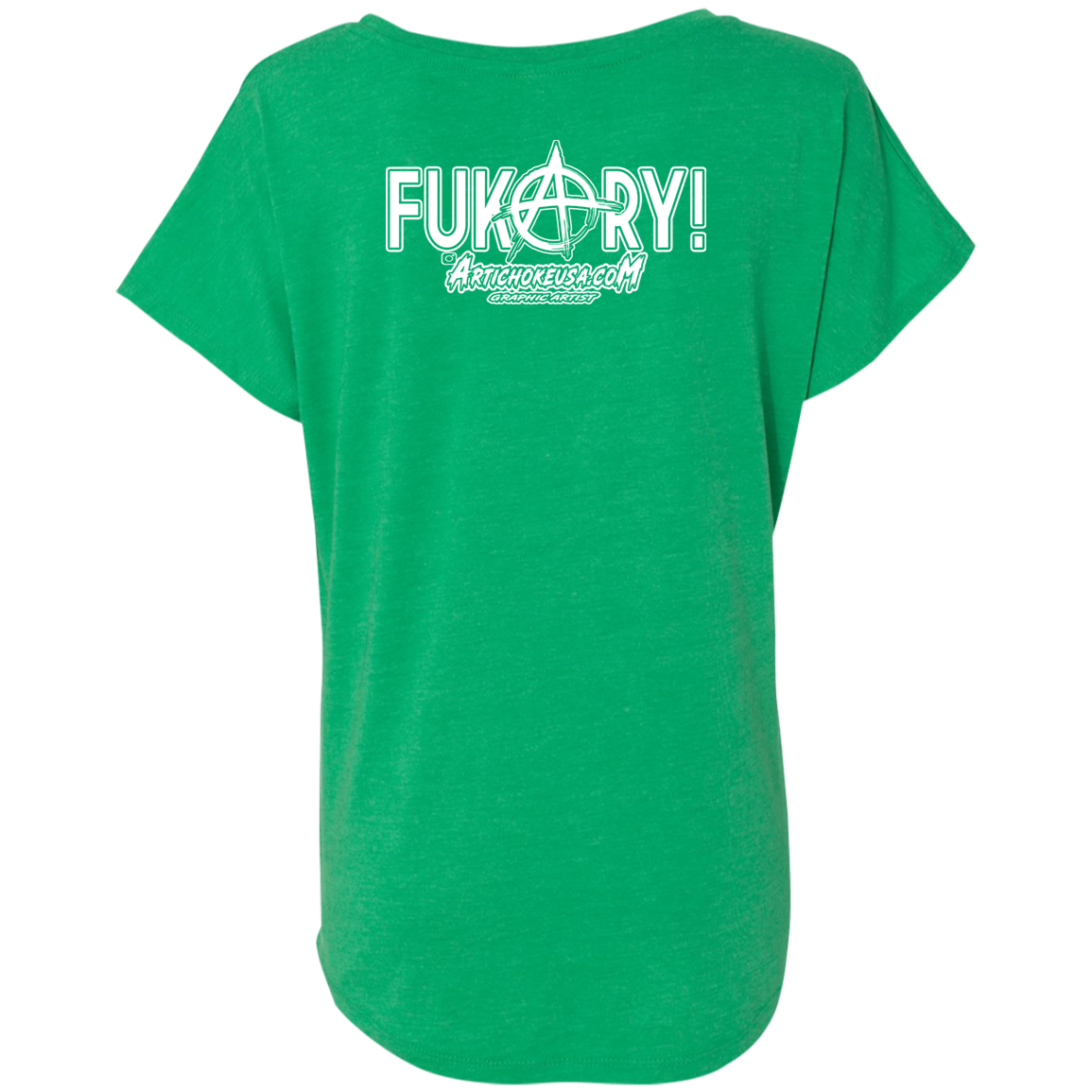 ArtichokeUSA Custom Design. FUKCERY. The New Bullshit. Ladies' Triblend Dolman Sleeve