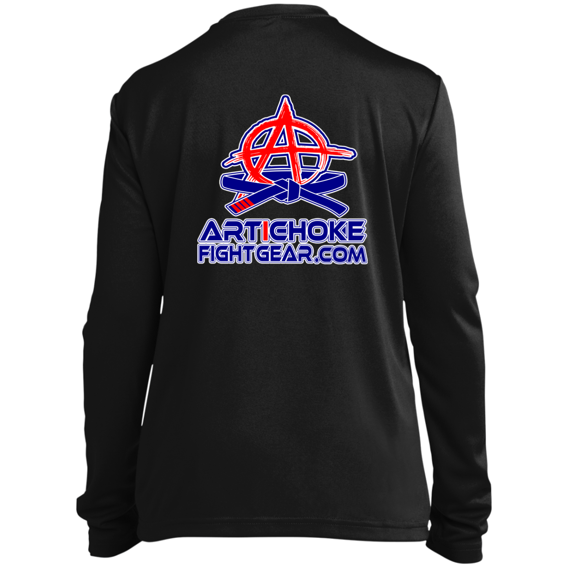 Artichoke Fight Gear Custom Design #4. MLB style BJJ. Youth Long Sleeve Performance Tee