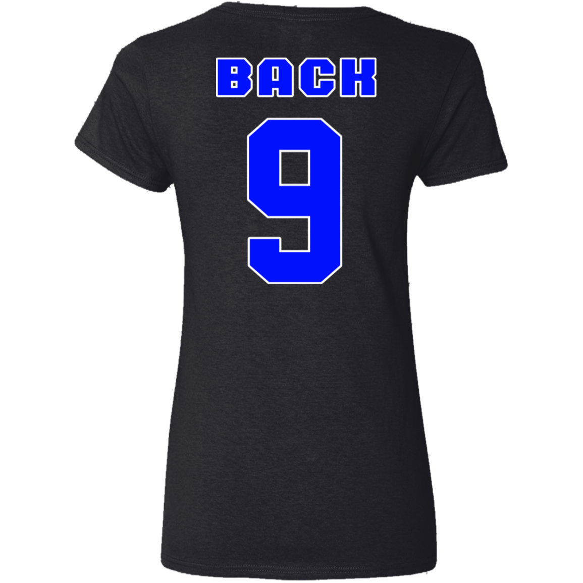 OPG Custom Design #17. Back 9. Ladies' 100% Cotton V-Neck T-Shirt