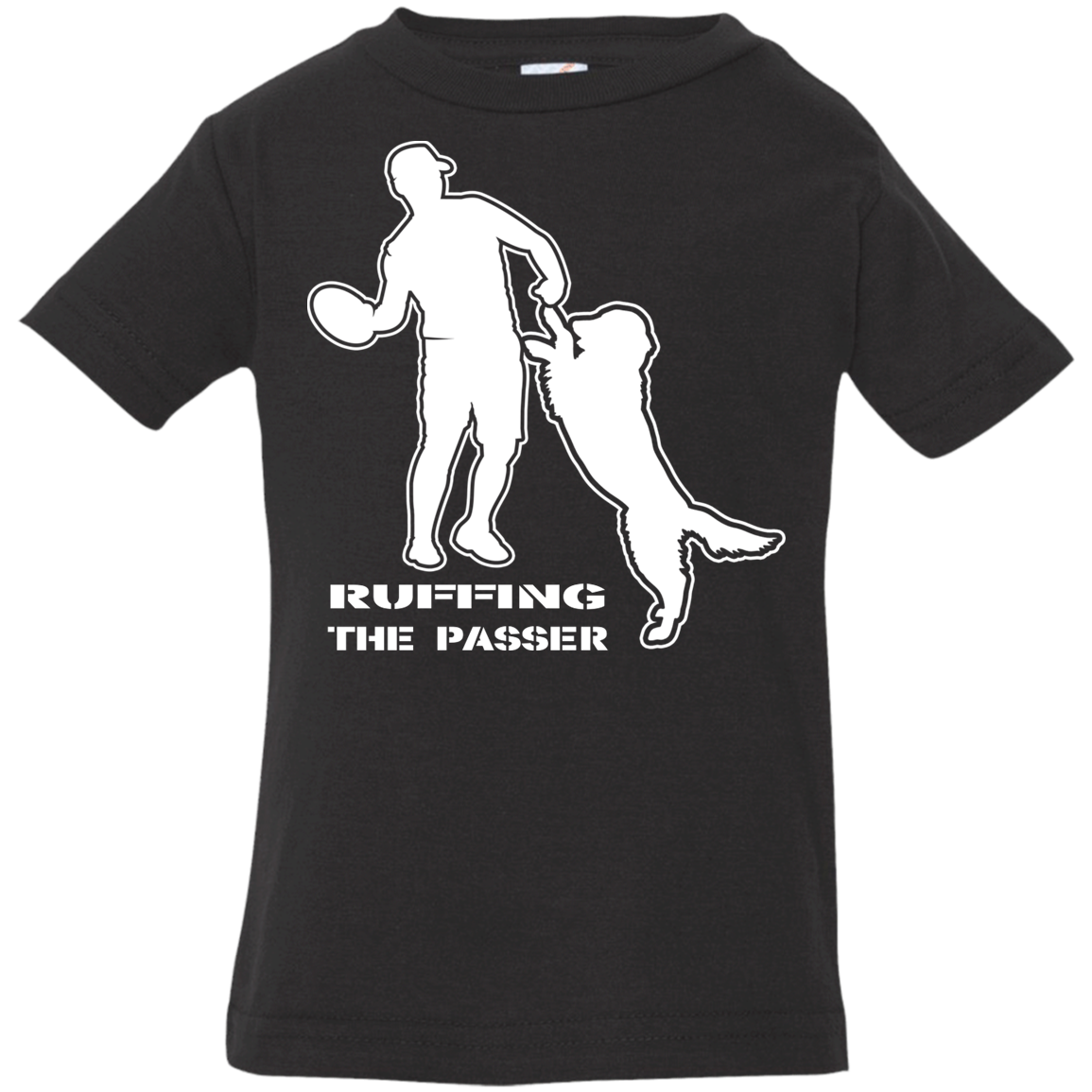 ArtichokeUSA Custom Design. Ruffing the Passer. Golden Lab Edition. Infant Jersey T-Shirt
