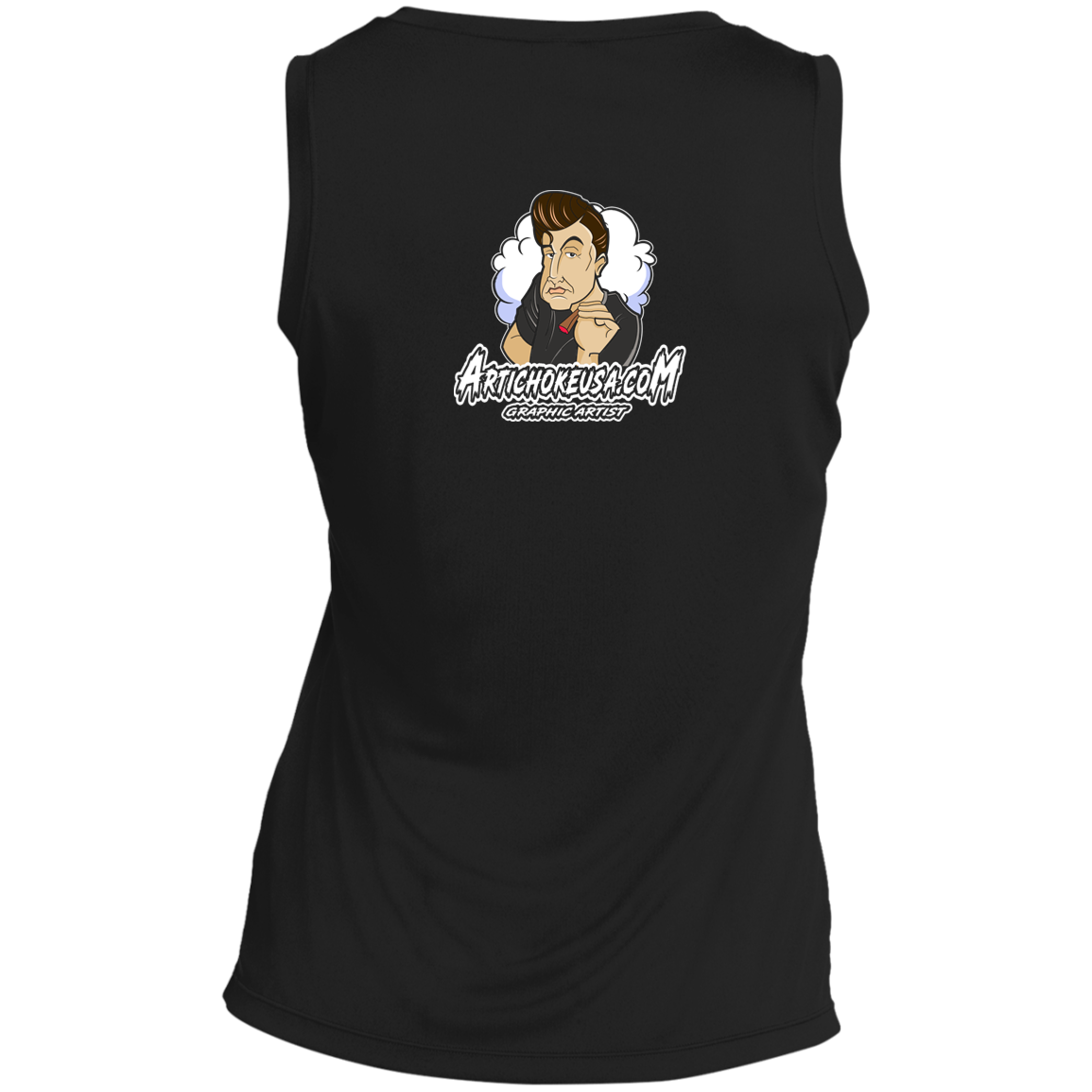 ArtichokeUSA Custom Design. Innovation. Elon Musk Parody Fan Art. Ladies' Sleeveless V-Neck