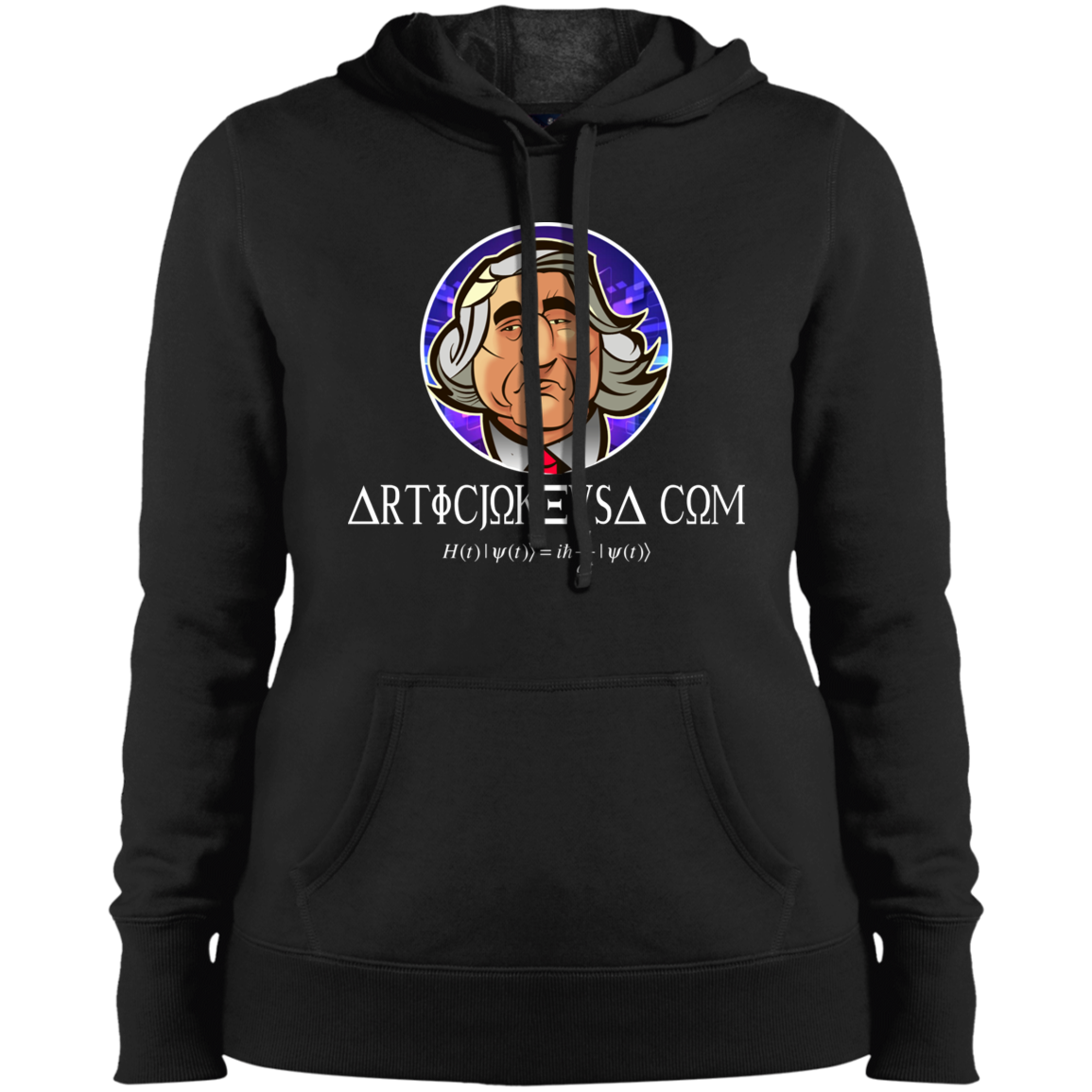 ArtichokeUSA Custom Design. Michio Kaku Fan Art. Ladies' Pullover Hooded Sweatshirt