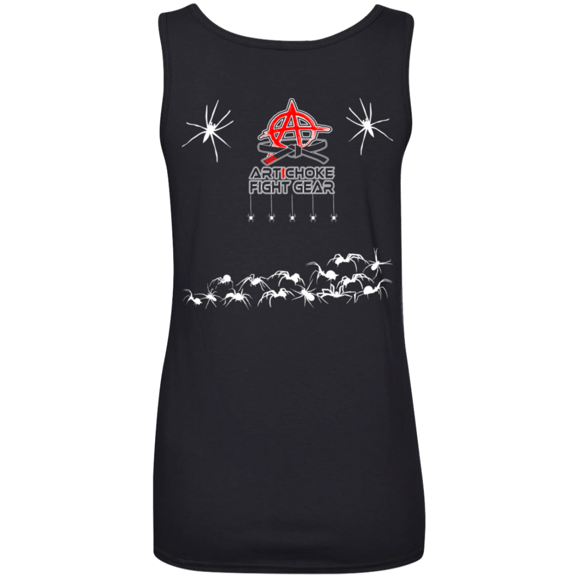 Artichoke Fight Gear Custom Design #1. Arachnophobia. Spider Guard. It's A Jiu Jitsu Thing. Ladies' 100% Ringspun Cotton Tank Top