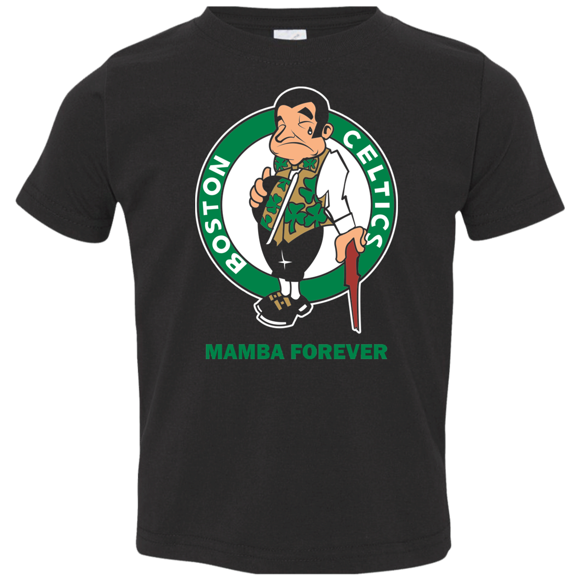 ArtichokeUSA Custom Design. RIP Kobe. Mamba Forever. Celtics / Lakers Fan Art Tribute. Toddler Jersey T-Shirt