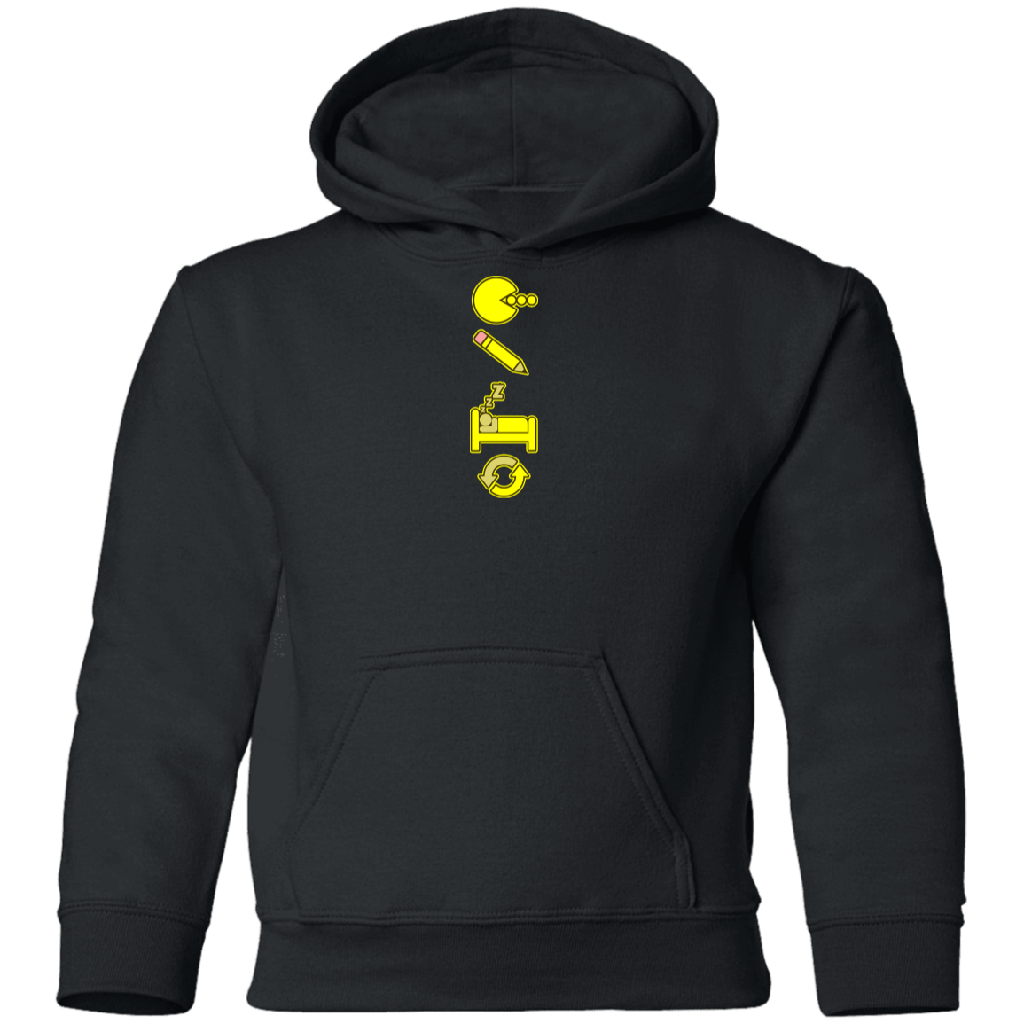 ArtichokeUSA Custom Design. Eat. Draw. Sleep. Repeat. Youth Pullover Hoodie