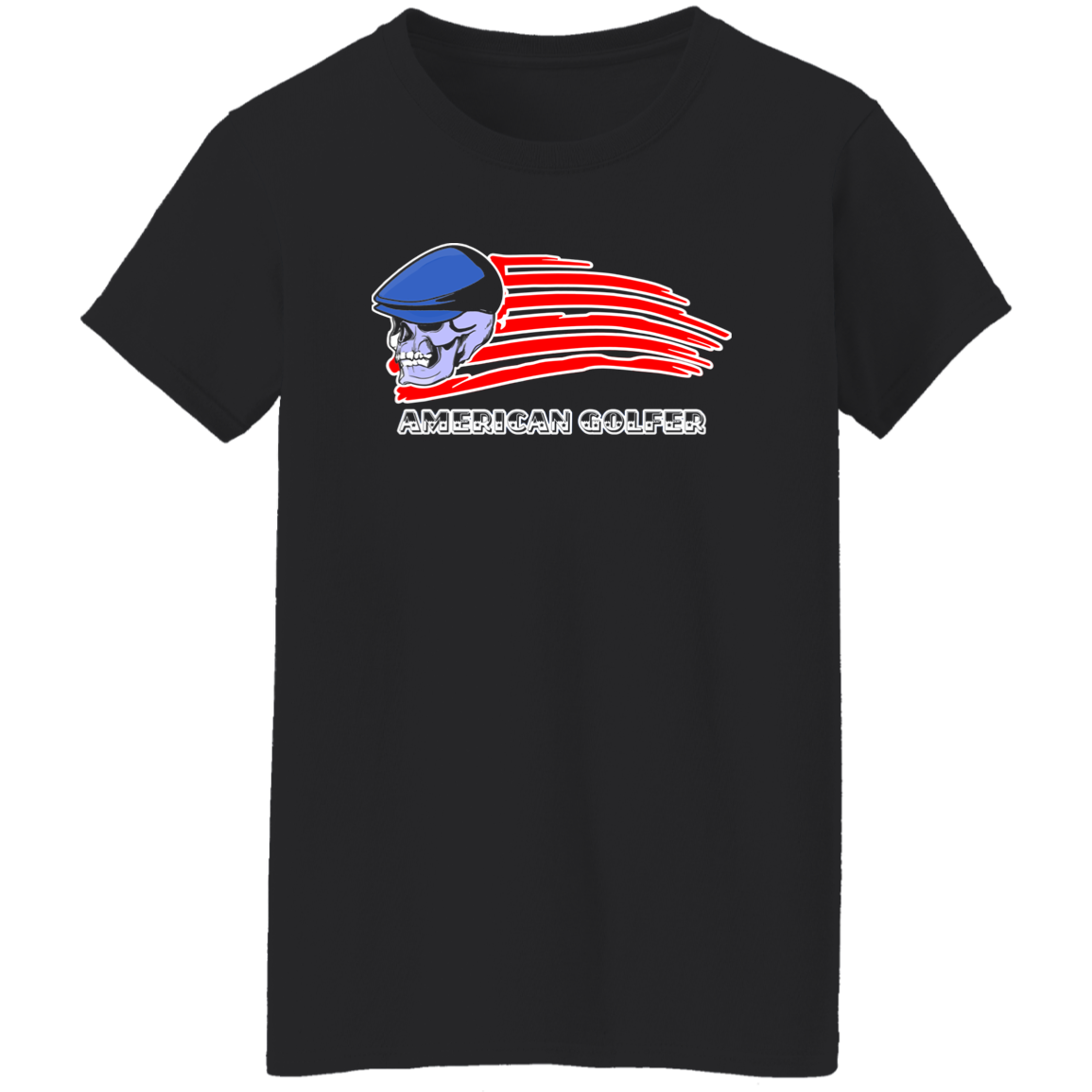OPG Custom Design #12. Golf America. Male Edition. Ladies' 100% Cotton T-Shirt
