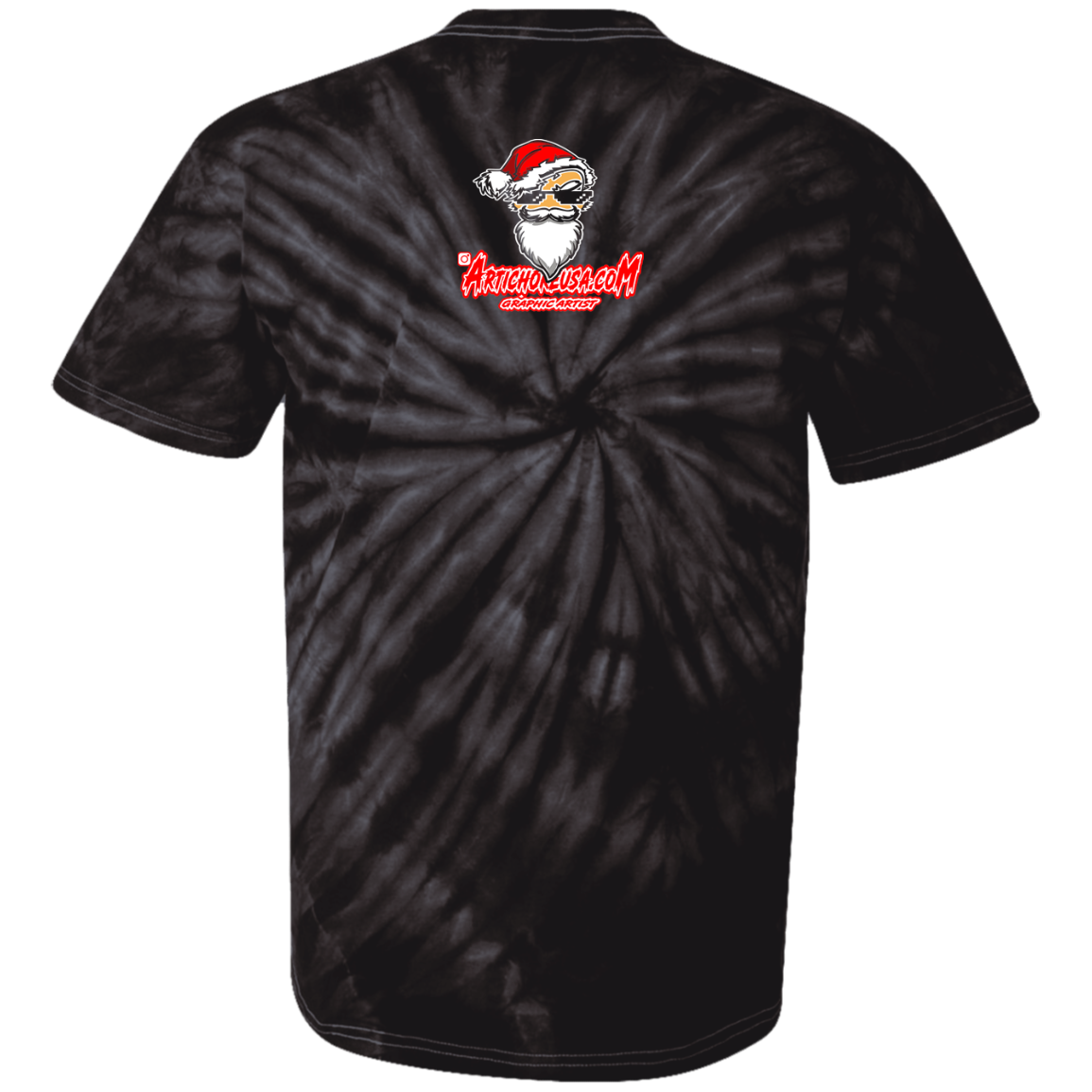 santa and hos front CD100 100% Cotton Tie Dye T-Shirt