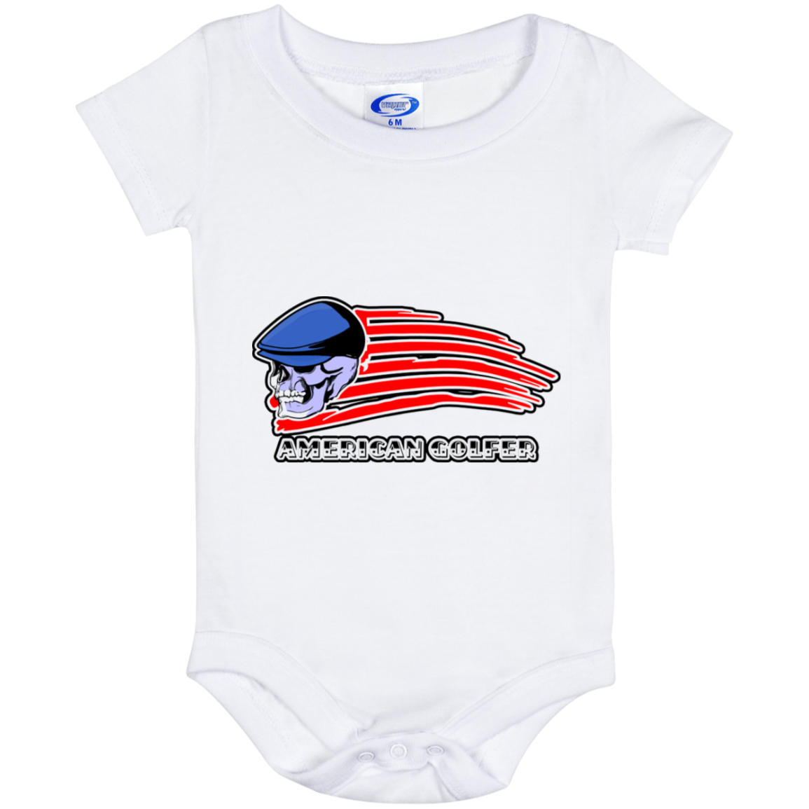 OPG Custom Design #12. Golf America. Male Edition. Baby Onesie 6 Month