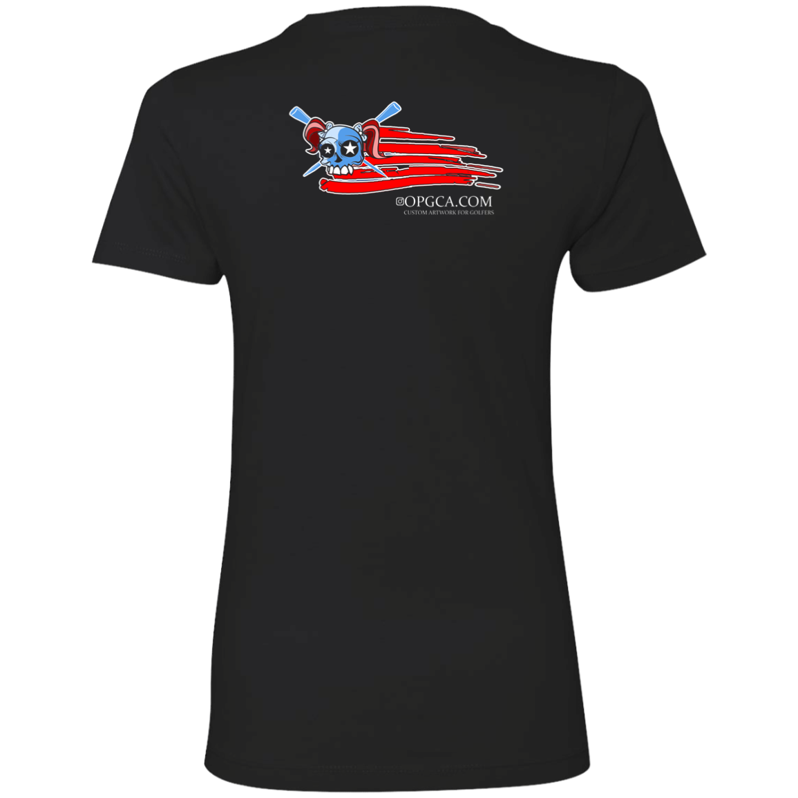 OPG Custom Design #12. American Golfer. Female Edition. Ladies' Boyfriend T-Shirt