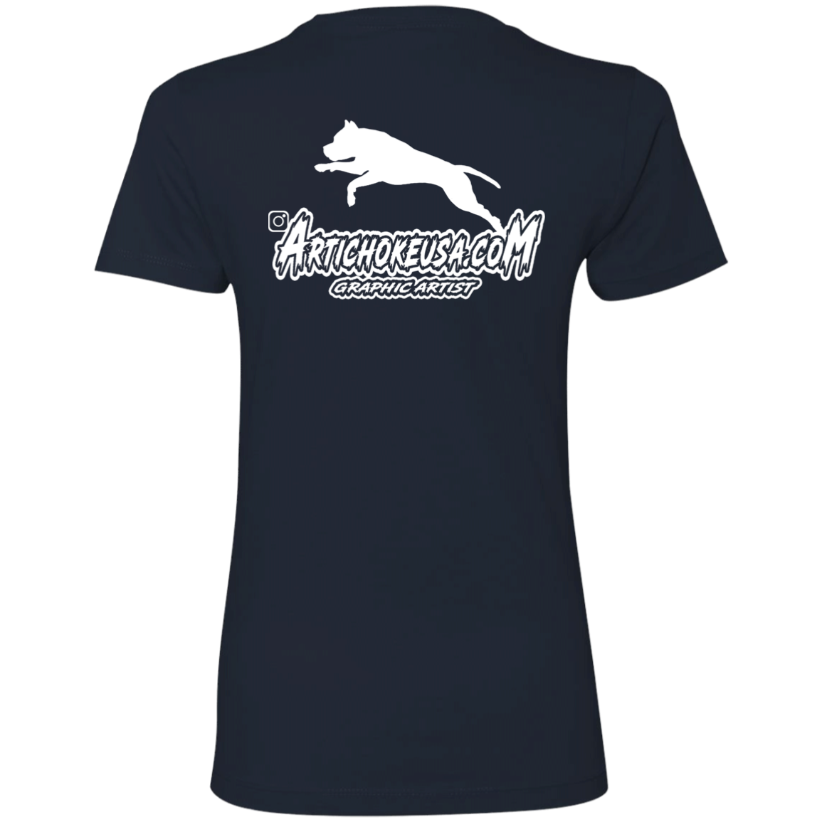 ArtichokeUSA Custom Design. Ruffing the Passer. Pitbull Edition. Male Version. Ladies' Boyfriend T-Shirt