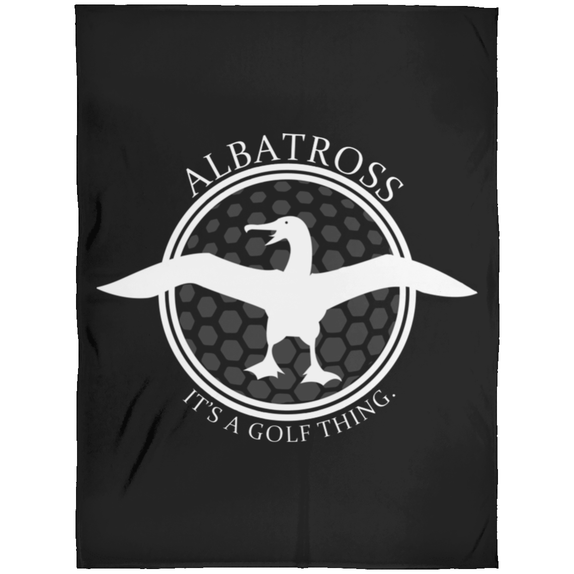 OPG Custom Artwork #1. Albatross. It's a golf thing. Fleece Blanket 60x80