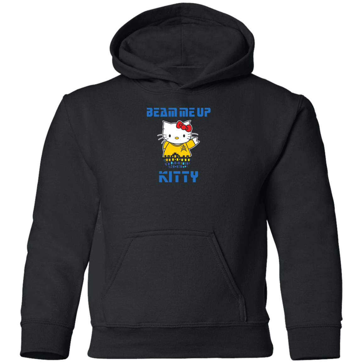 ArtichokeUSA Custom Design. Beam Me Up Kitty. Fan Art / Parody. Youth Pullover Hoodie