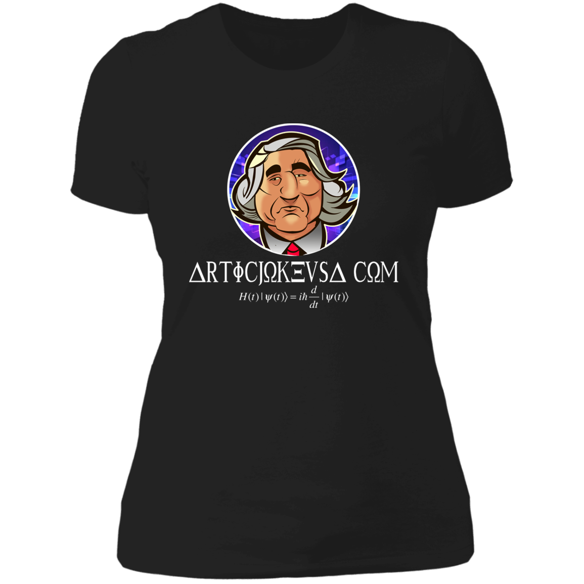 ArtichokeUSA Custom Design. Michio Kaku Fan Art. Ladies' Boyfriend T-Shirt