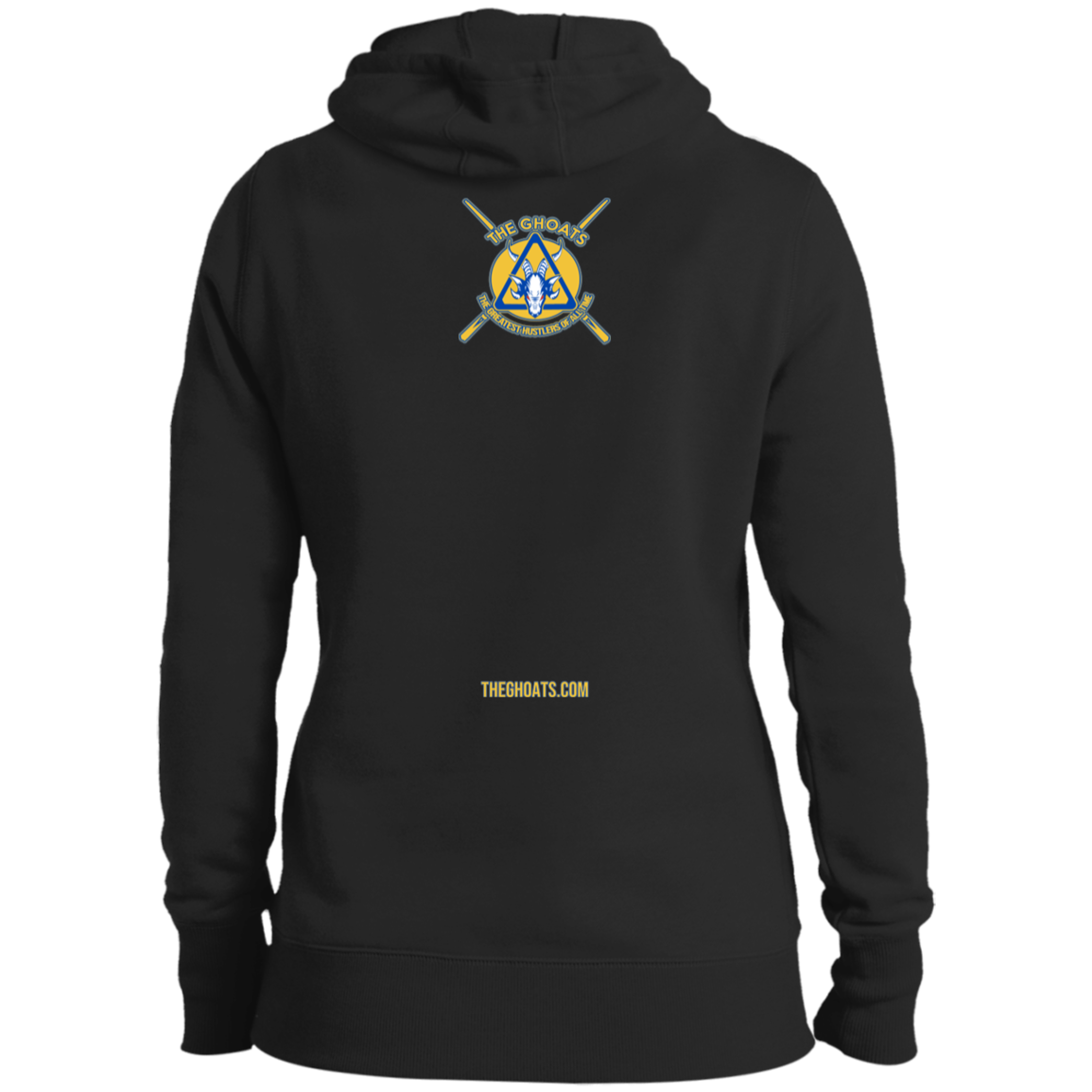 The GHOATS Custom Design. #12 GOLDEN STATE HUSTLERS. Ladies' Pullover Hoodie