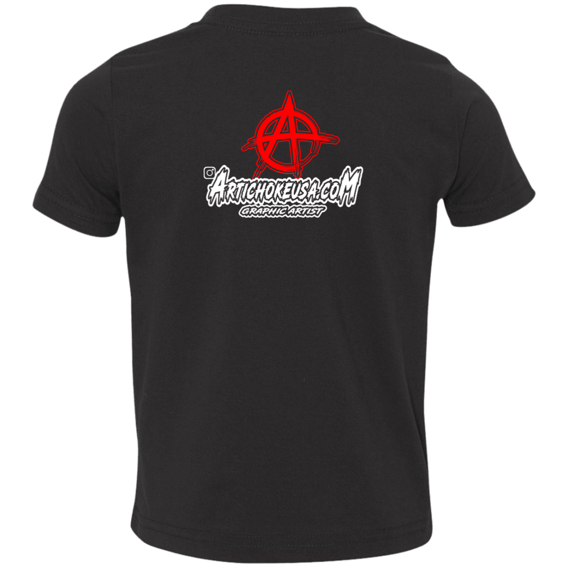 ArtichokeUSA Custom Design. RUN ART. RUN DMC Parody. Toddler Jersey T-Shirt