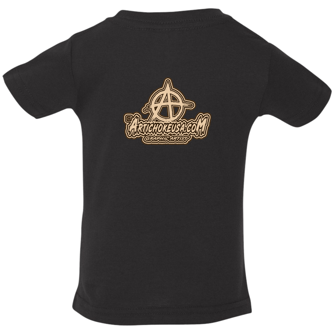 ArtichokeUSA Character and Font design. Let's Create Your Own Team Design Today. Mullet Mike. Infant Jersey T-Shirt