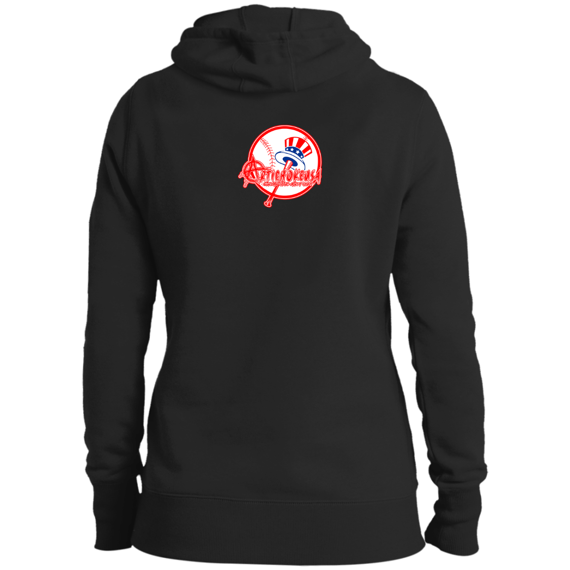 ArtichokeUSA Character and Font Design. Let’s Create Your Own Design Today. Brooklyn. Ladies' Pullover Hooded Sweatshirt