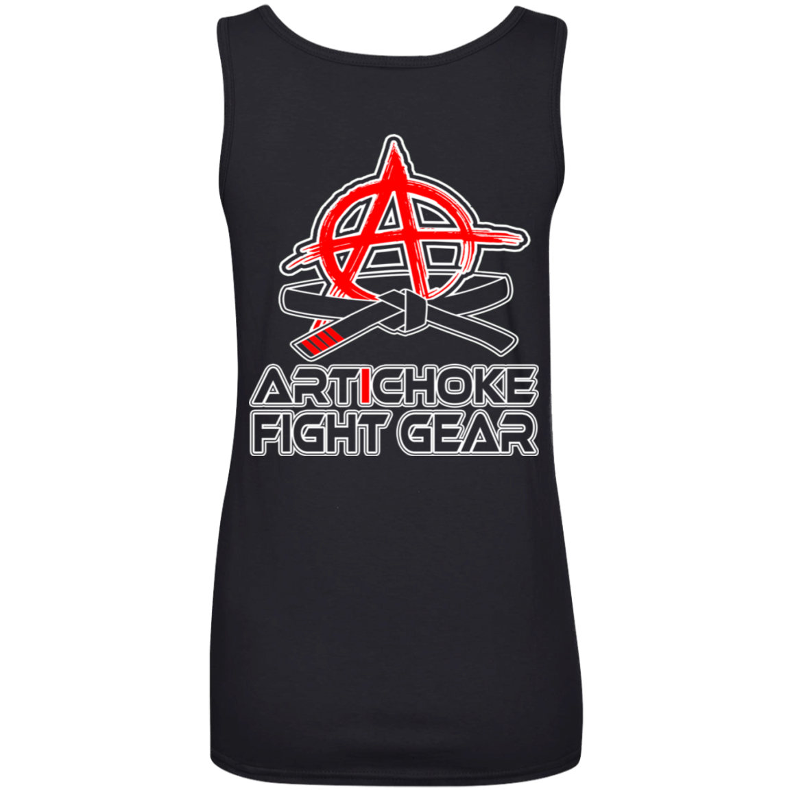 Artichoke Fight Gear Custom Design #10. Brutality. Mortal Kombat Parody. MMA. Ladies' 100% Ringspun Cotton Tank Top