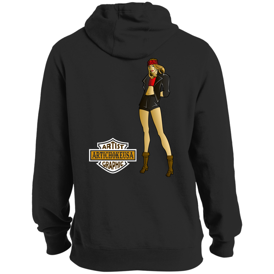 ArtichokeUSA Custom Design. Façade: (Noun) A false appearance that makes someone or something seem more pleasant or better than they really are. Tall Pullover Hoodie