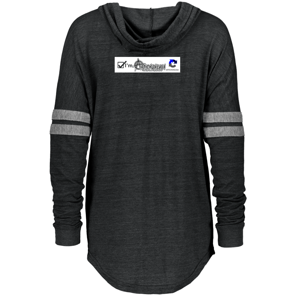 ArtichokeUSA Custom Design. I am a robot. Ladies Hooded Low Key Pullover