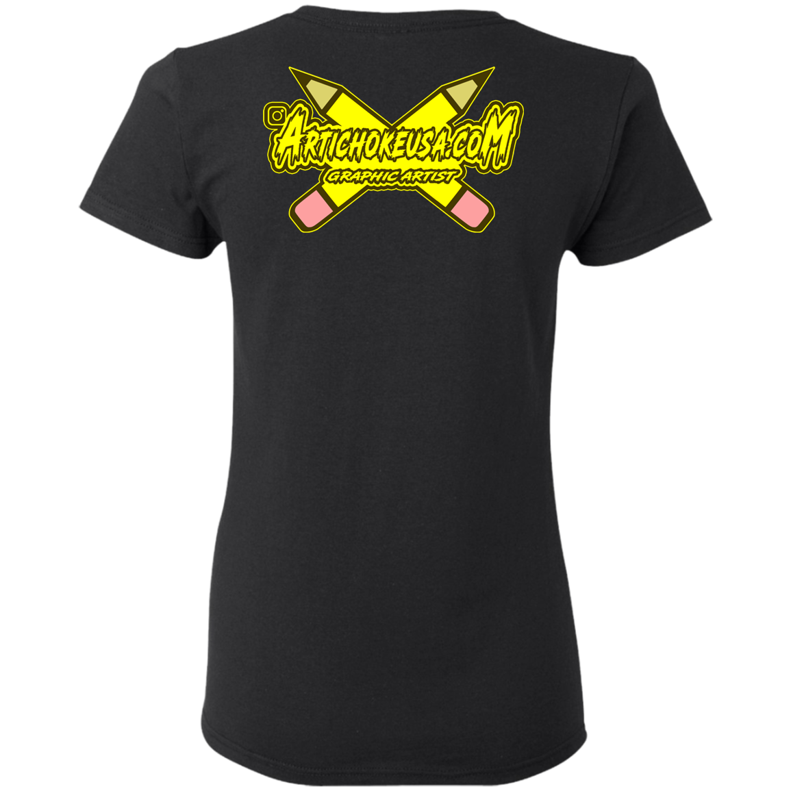 Artichoke Custom Design. Eat. Draw. Sleep. Repeat. Ladies' 5.3 oz. T-Shirt