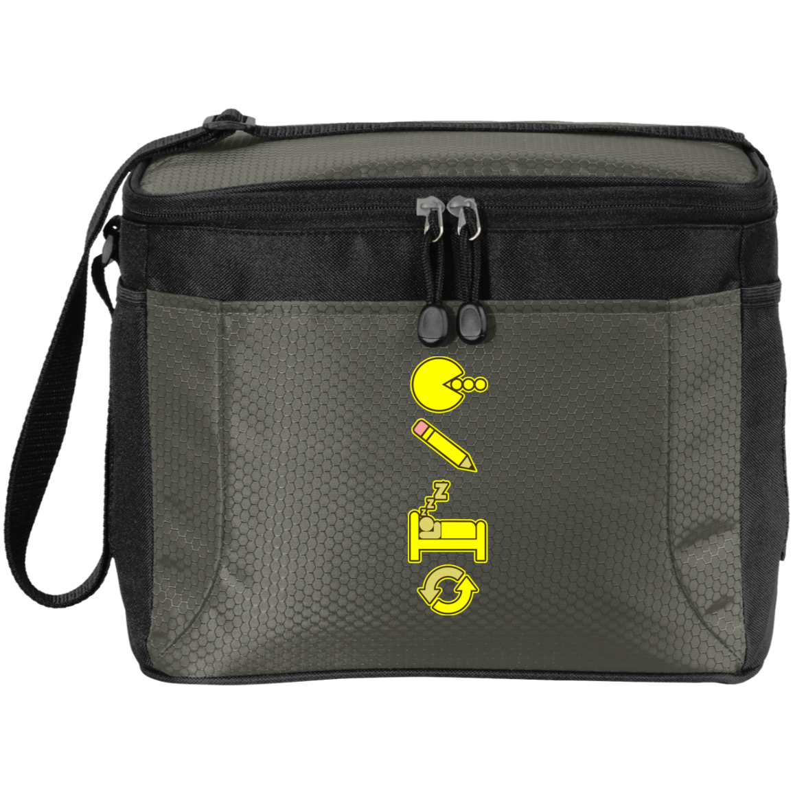 Artichoke Custom Design. Eat. Draw. Sleep. Repeat. 12-Pack Cooler