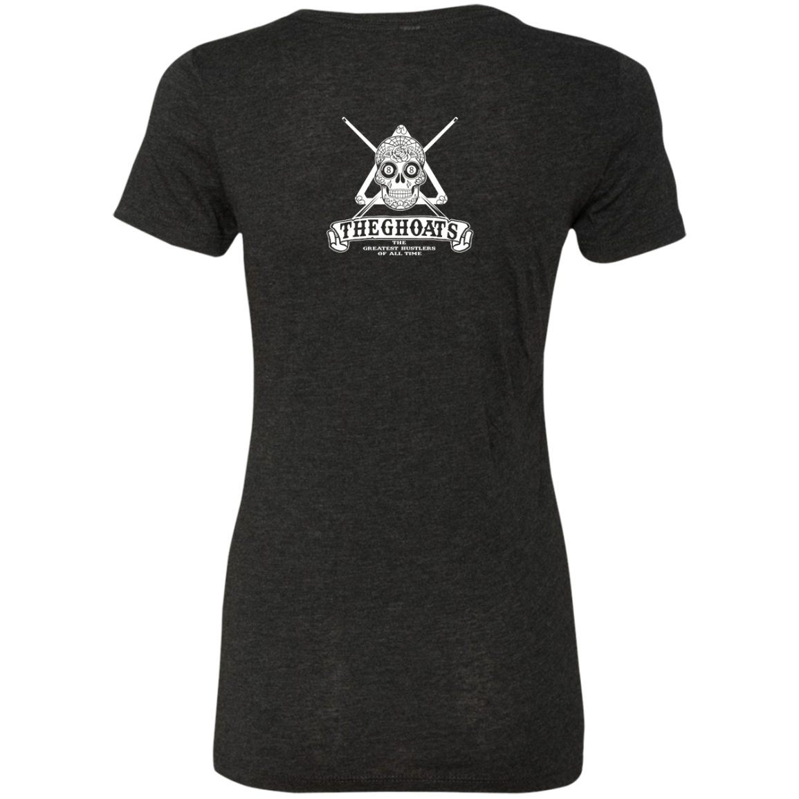 The GHOATS Custom Design #37. Sugar Skull Pool Theme. Ladies' Triblend T-Shirt