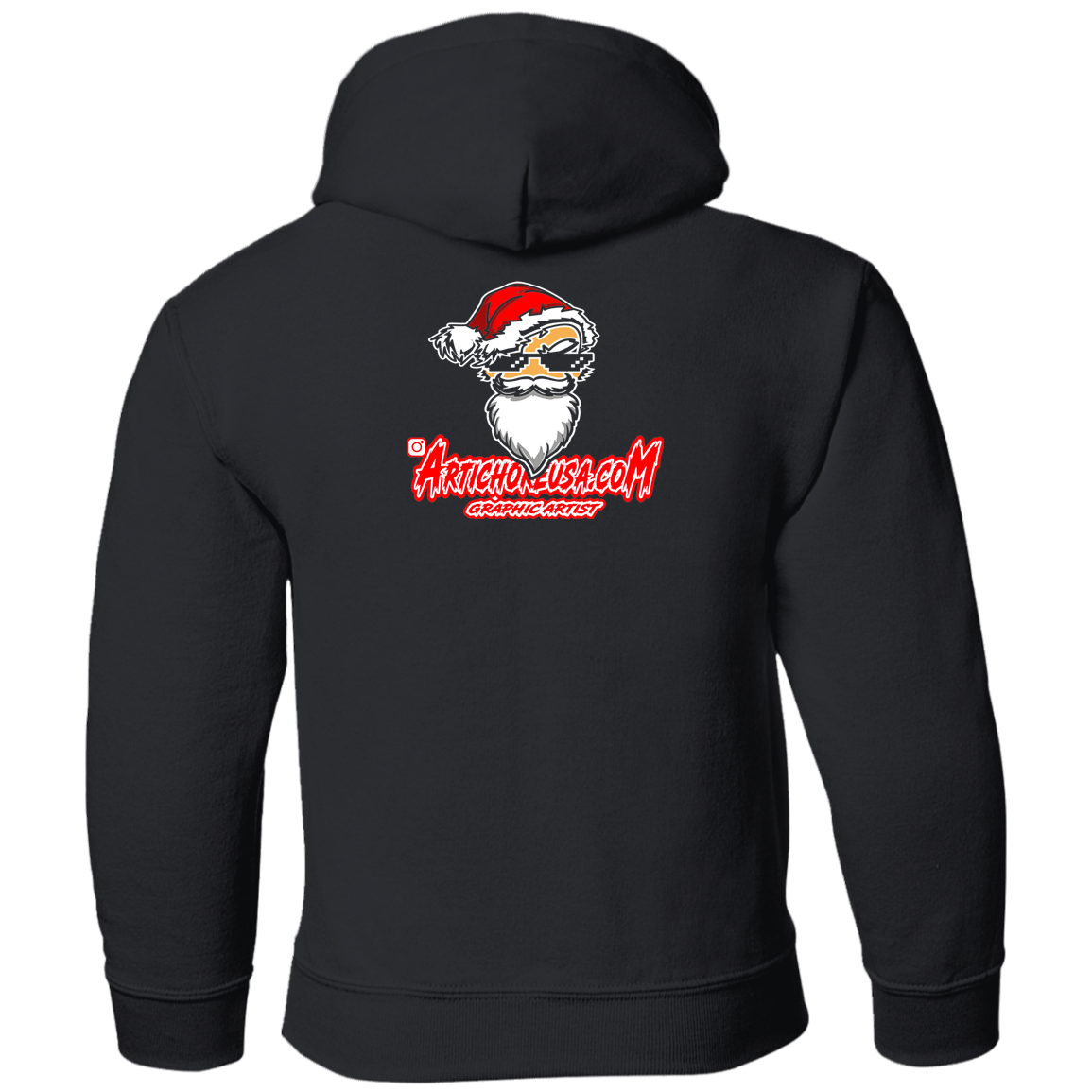 ArtichokeUSA Custom Design. Merry Kiss My Ass. Youth Pullover Hoodie