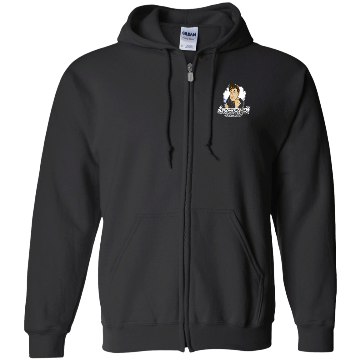 ArtichokeUSA Custom Design. Innovation. Elon Musk Parody Fan Art. Zip Up Hooded Sweatshirt