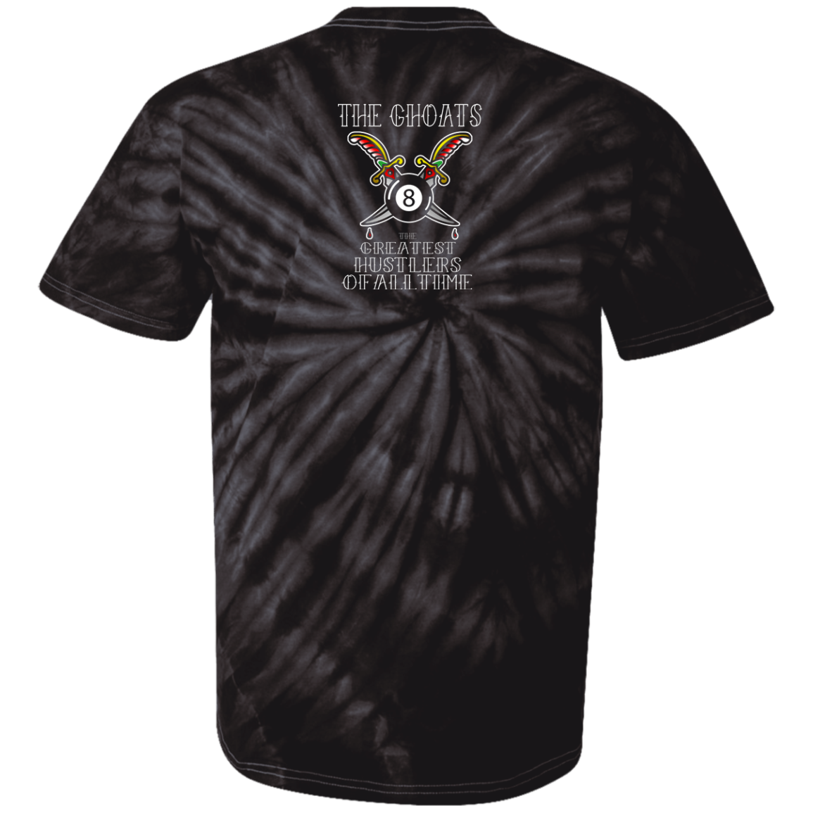 The GHOATS Custom Design #36. Stay Ready Won't Have to Get Ready. Tattoo Style. Ver. 1/2. 100% Cotton Tie Dye T-Shirt