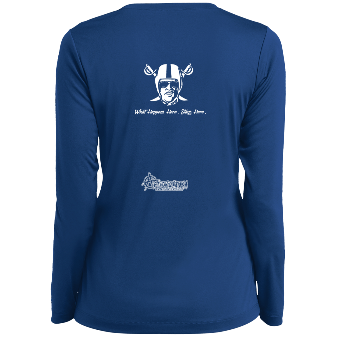 ArtichokeUSA Custom Design. Las Vegas Raiders. Las Vegas / Elvis Presley Parody Fan Art. Let's Create Your Own Team Design Today. Ladies’ Long Sleeve Performance V-Neck Tee