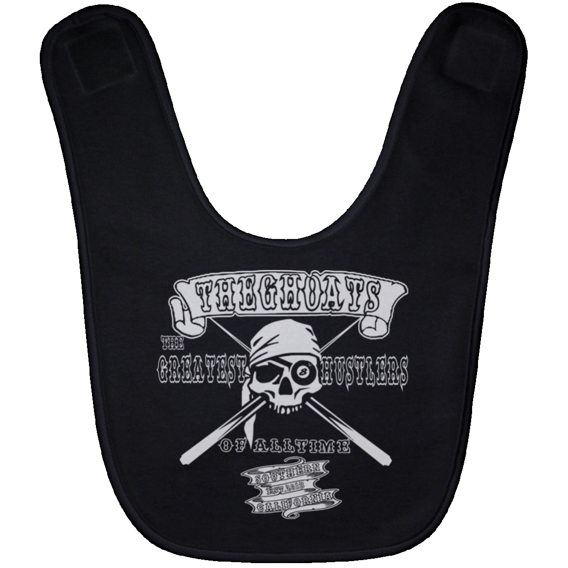 The GHOATS Custom Design. #4 Motorcycle Club Style. Ver 2/2. Baby Bib