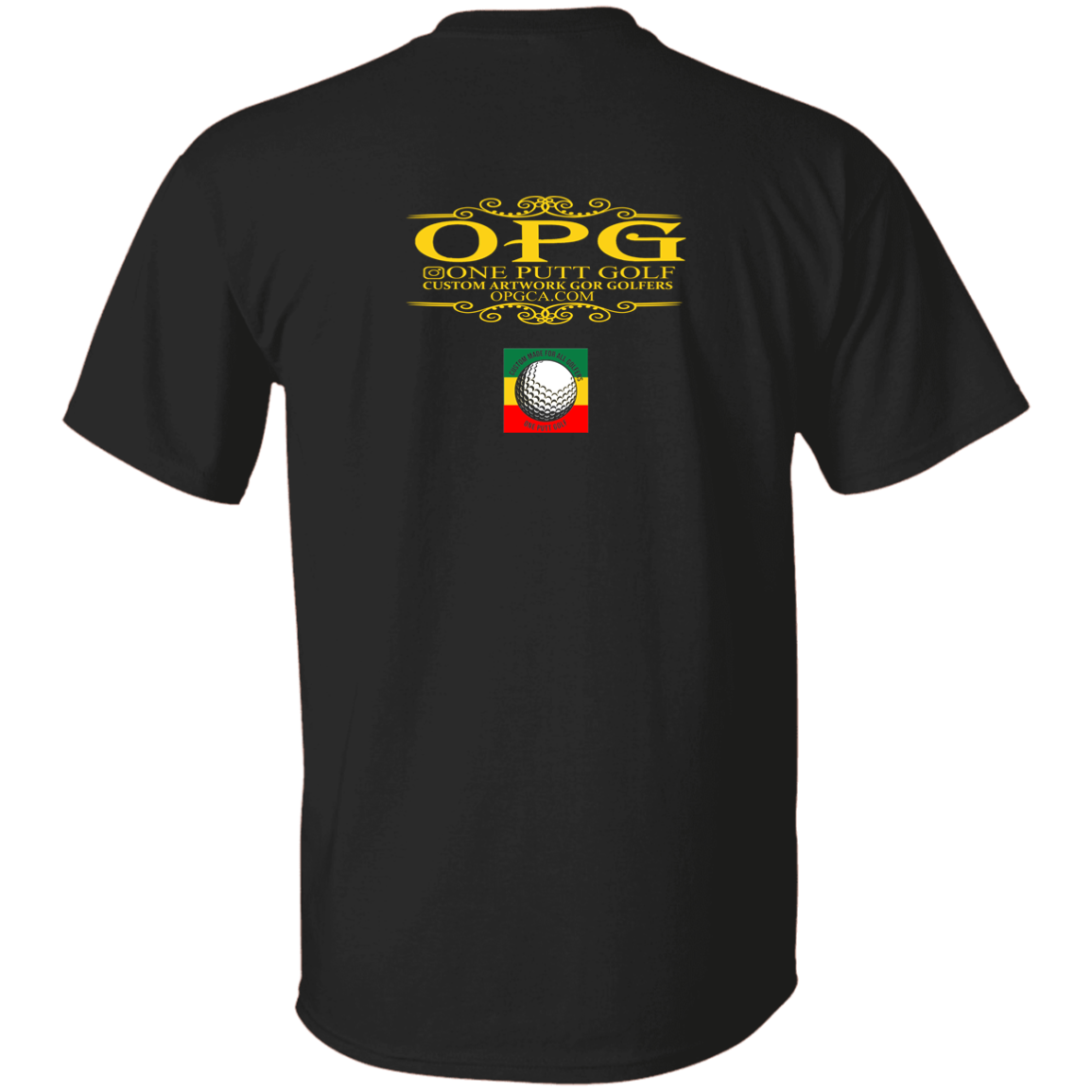 OPG Custom Design #22. One Putt / One Love Parody with Fan Art. Female Edition. Youth 100% Cotton T-Shirt